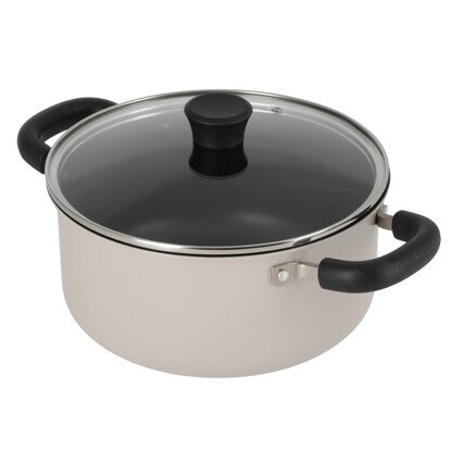 IH/Gas Fire Soft Grip Two-Handled Pot (22cm MO DY10)