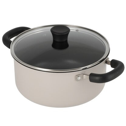 IH/Gas Fire Soft Grip Two-Handled Pot (22cm MO DY10)