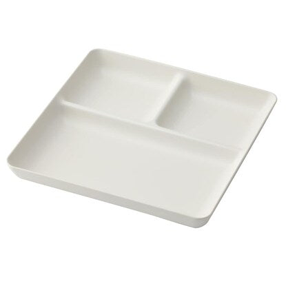 Water-repellent square lunch plate, large (Hantsuya WH)