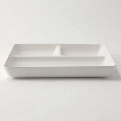 Water-repellent square lunch plate, large (Hantsuya WH)