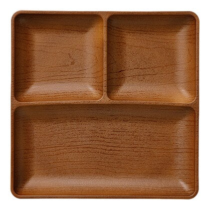 Water-repellent wooden-look lunch plate (MBR)