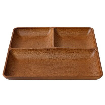 Water-repellent wooden-look lunch plate (MBR)