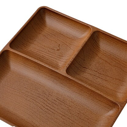 Water-repellent wooden-look lunch plate (MBR)