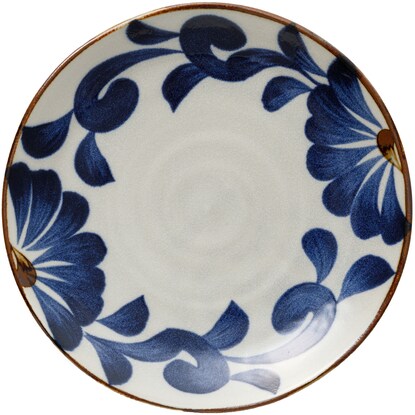 Lightweight extra large plate (Ai Karatsu)