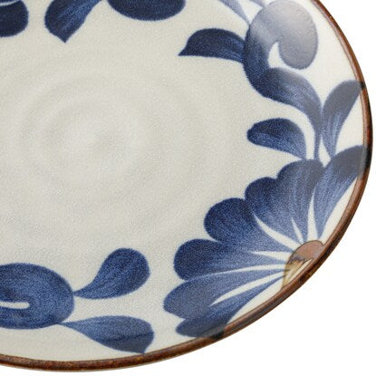 Lightweight extra large plate (Ai Karatsu)