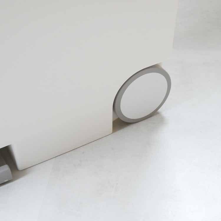 Orua 25 Slim Vertical Pedal Bin, White