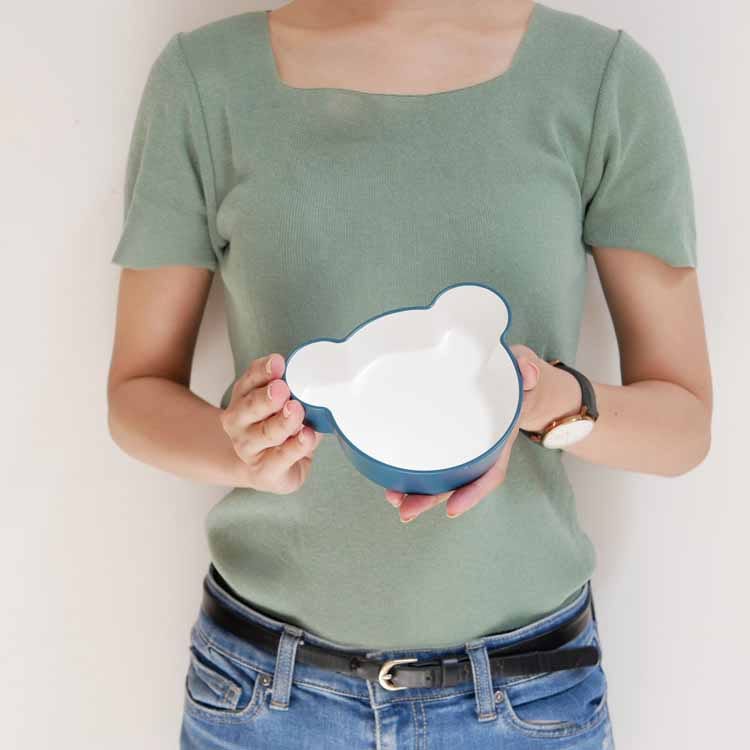 Kids Dish Bowl Bear Small Navy