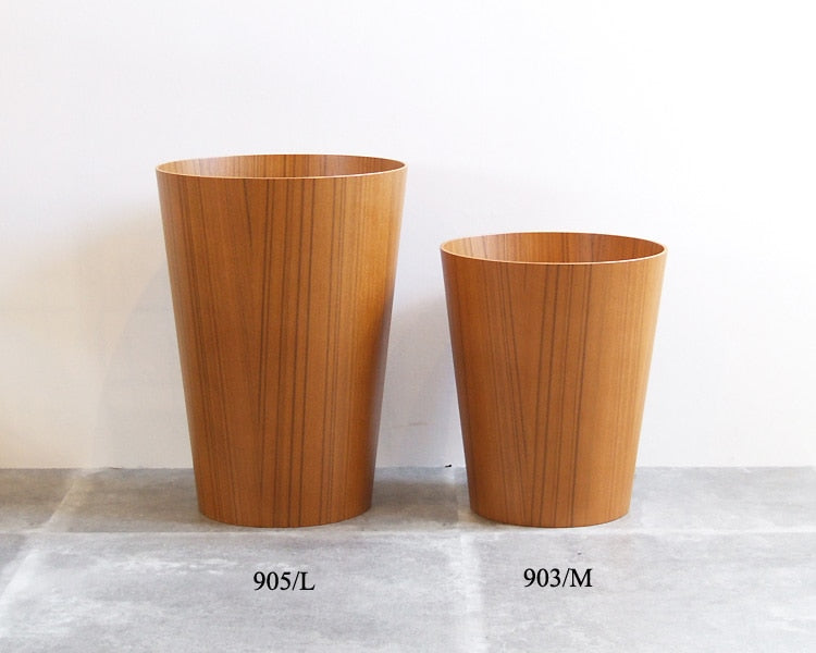 Paper Basket 905 L Teak grain Paper basket Teak
