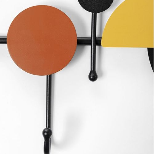 87124 Coat Rack Semicircles Colore 80cm