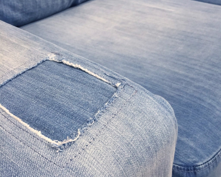 FRANKLIN SOFA Damage DENIM Franklin sofa damaged denim