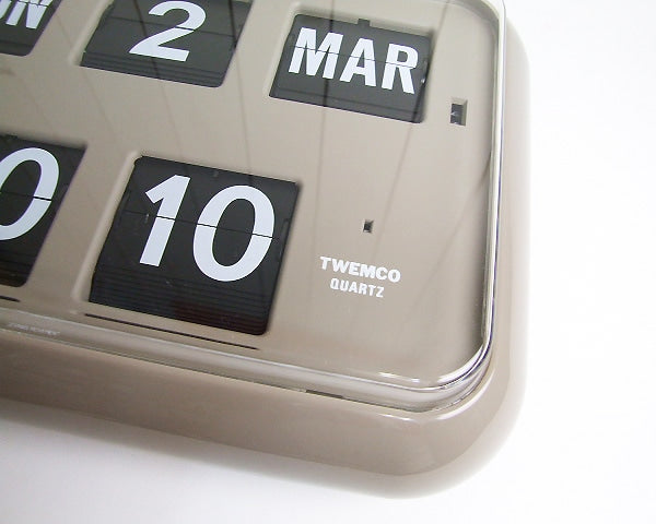 Calendar Clock QD-35 Gray デジタルカレンダークロック グレー