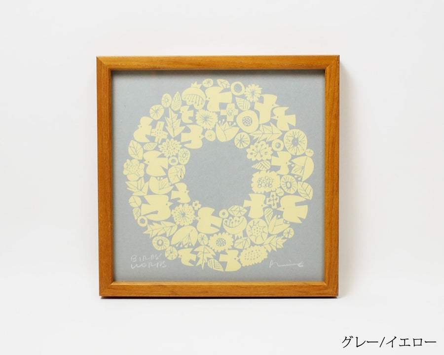 SILK SCREEN with FRAME WREATH シルクスクリーン リース
