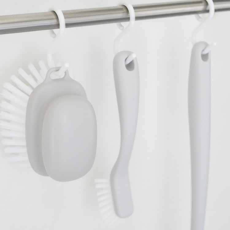 grey bath brush