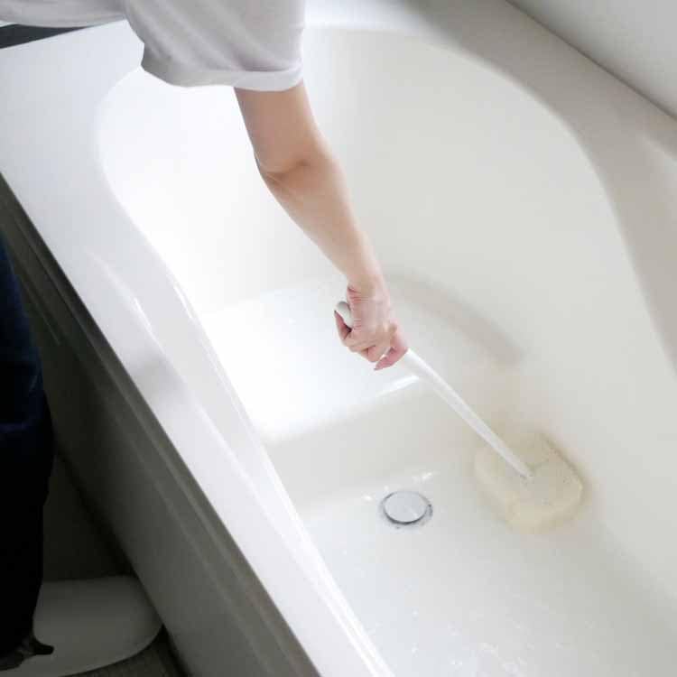 お風呂の柄付きスポンジ ホワイト