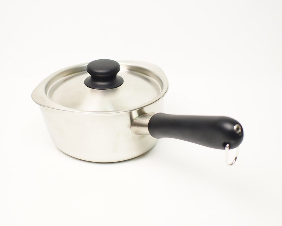 Yanagi Sori Stainless Steel Milk Pan with Lid