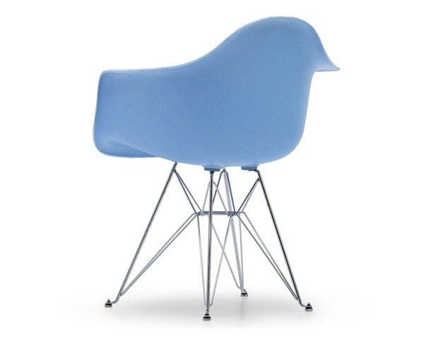 Fiberglass Arm Shell Chair BABYBLUE