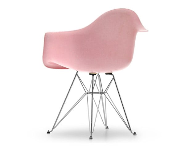 Fiberglass Arm Shell Chair PINK