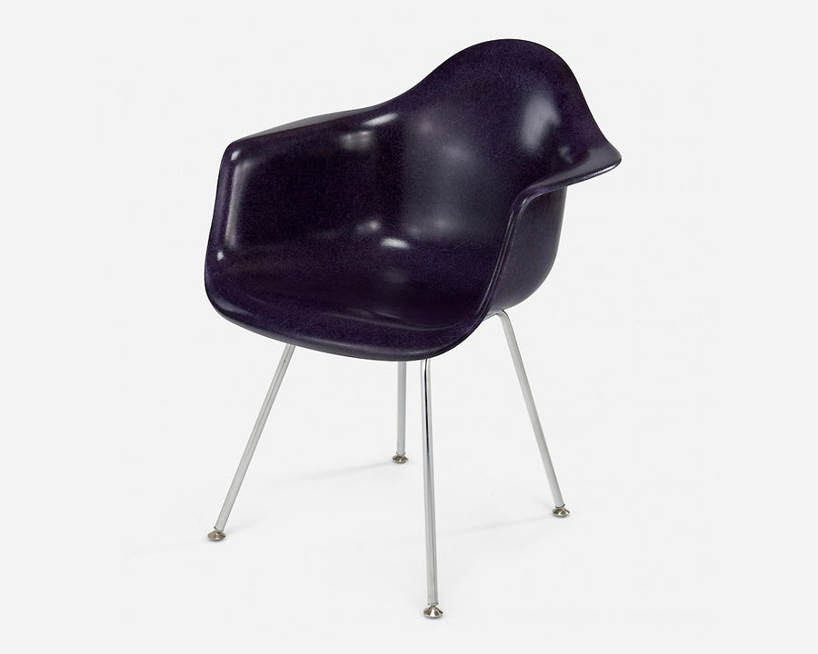 Fiberglass Arm Shell Chair PURPLE