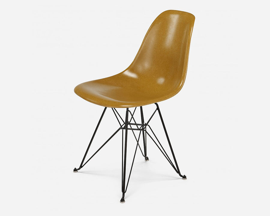 Fiberglass Side Shell Chair MUSTARD マスタード