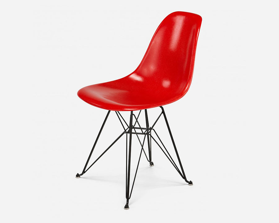 Fiberglass Side Shell Chair RED レッド