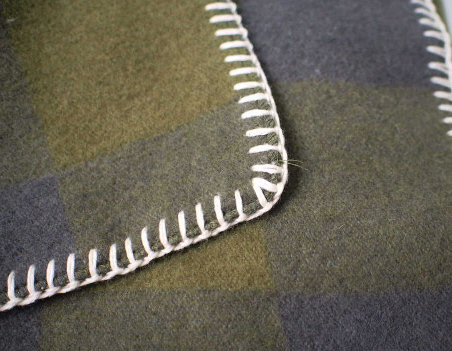 GS Wool Plaid Blanket by Landscape Products