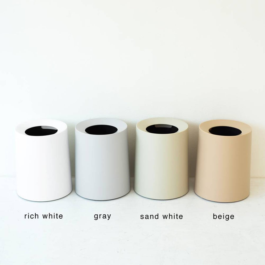 TUBELOR HOMME Round Dustbin, Rich White