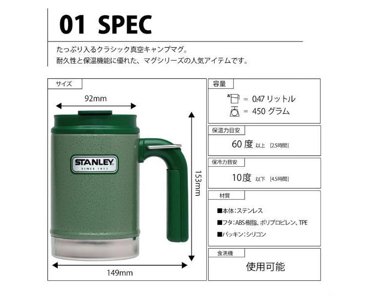 Classic Vacuum Camp Mug 0.46L Classic Vacuum Camp Mug 0.46L