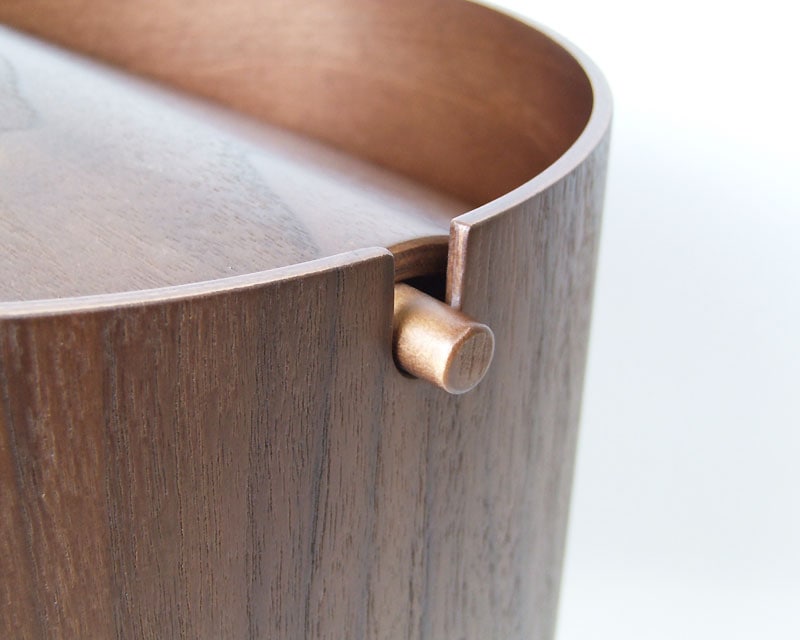 Paper Basket 952A Walnut
