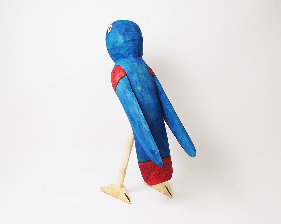 Wood Carving Parakeet ウッドカービング インコ