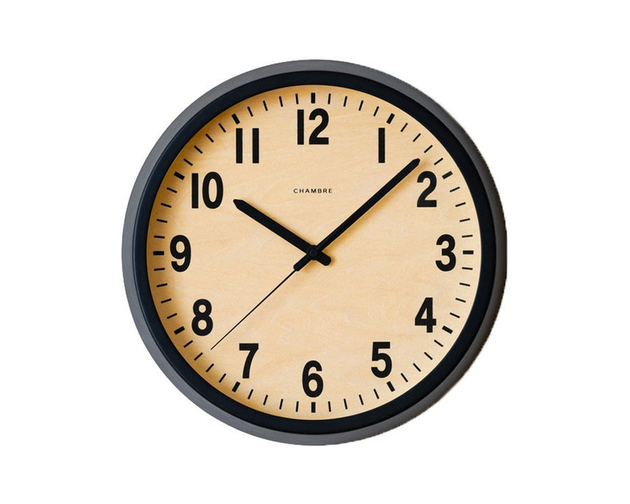 PUBLIC BLACK CLOCK パブリックブラック 電波時計