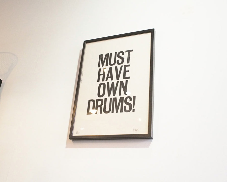 MUST HAVE OWN DRUMS POSTER マストハブオウン ポスター