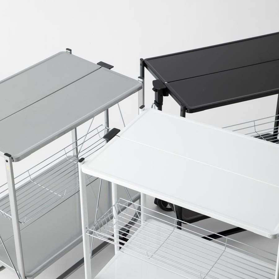 FOLDING TROLLEY SILVER マットブラック