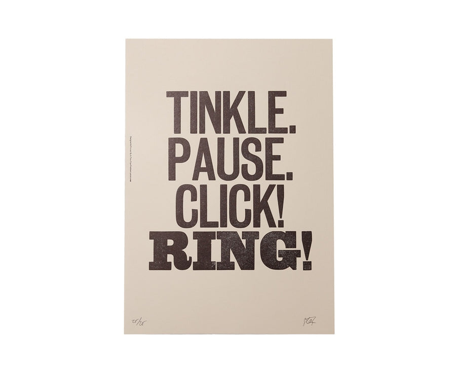 TINKLE PAUSE POSTER ティンクルポーズ ポスター