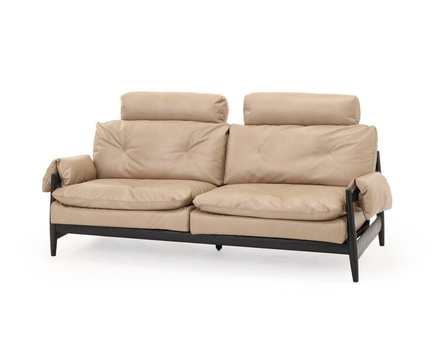MADEIRA SOFA PU BK FRAME Madeira sofa PU leather black frame