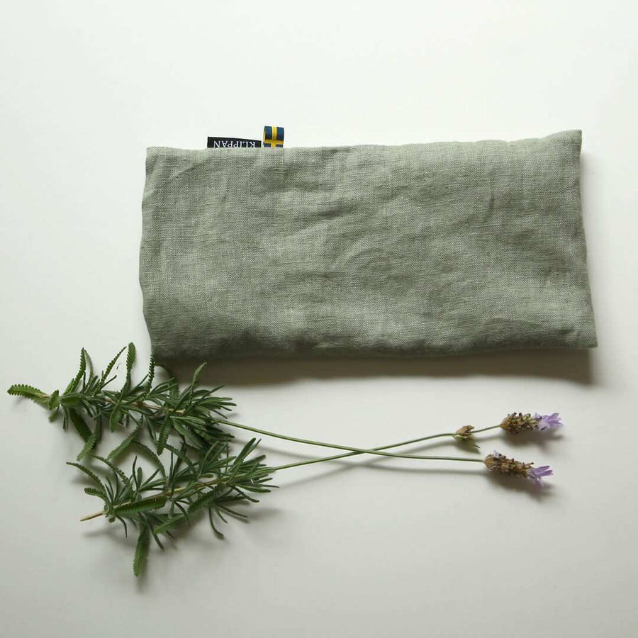 Wheat hot/cool eye pillow, washed linen