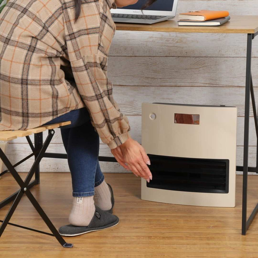 自動ルーバー機能付 加湿大風量セラミックヒーター ムービングヒートモイスト