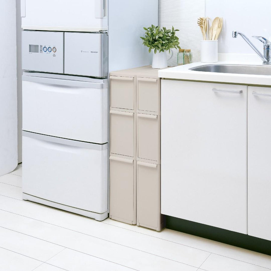 Slim Storage Tall Stocker, Beige