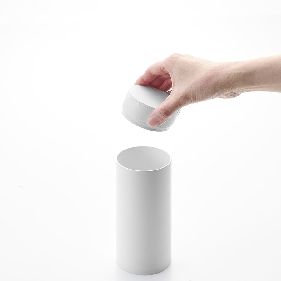 Tower Bottle-Shaped Trash Can with Lid