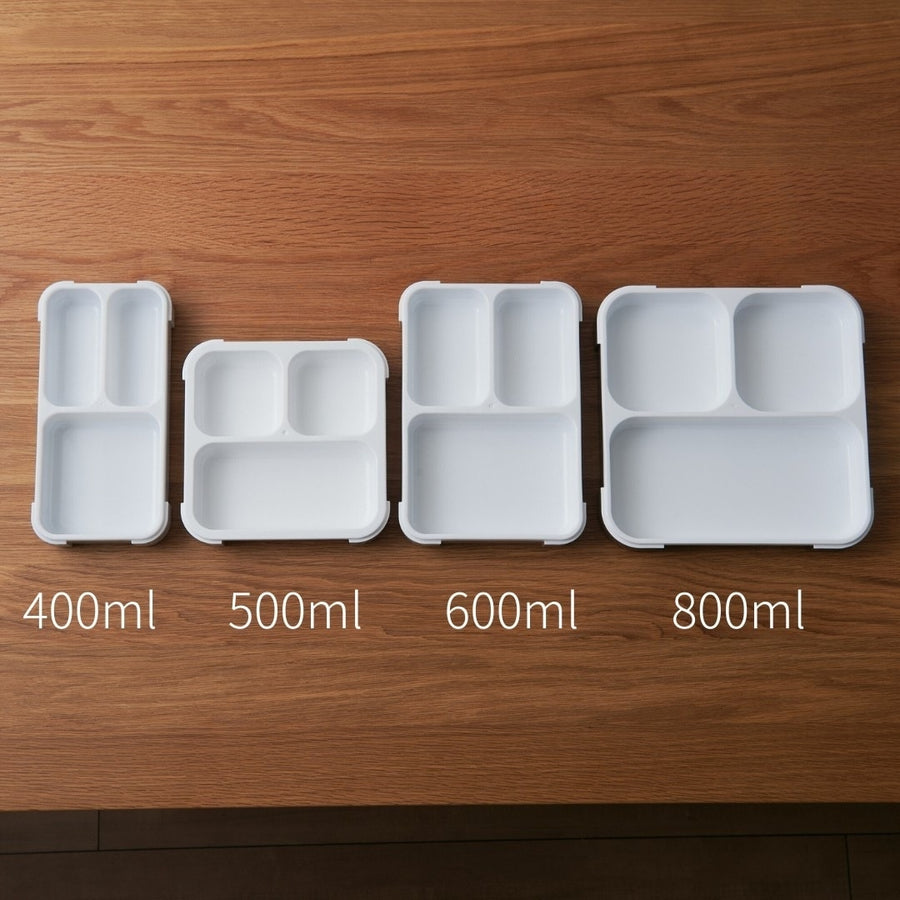 FOODMAN Antibacterial Slim Bento Box (500ml), Case, and Chopsticks (3-Piece Set)