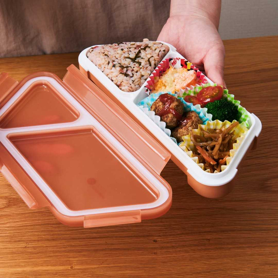 FOODMAN Antibacterial Slim Bento Box, Rice Ball Case, 2-Piece Set