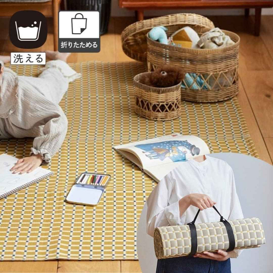 洗えるポリプロピレン素材のラグマット L