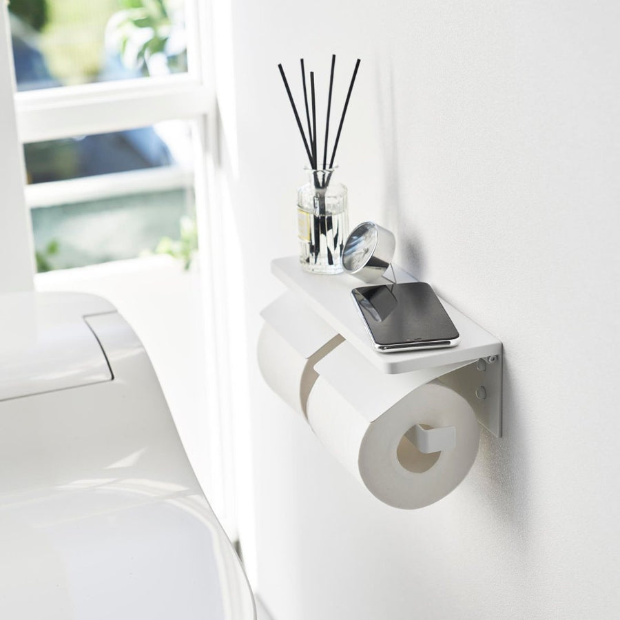 tower ウォールトイレットペーパーホルダー ダブル 石こうボード壁対応