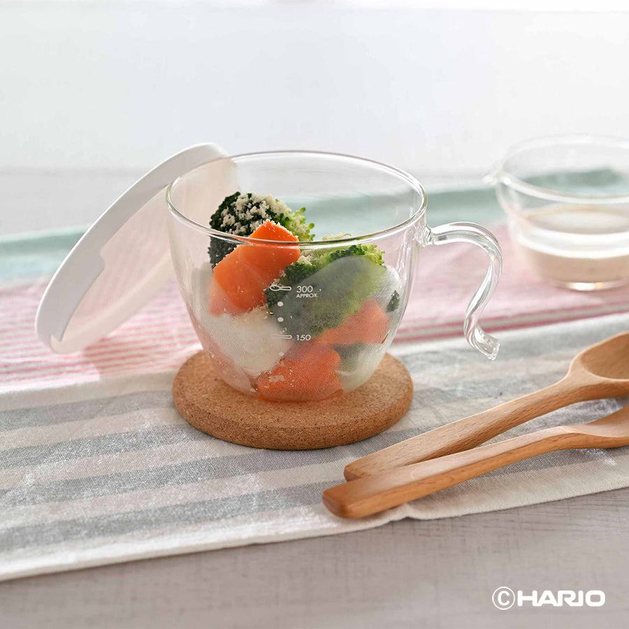 Glass microwave soup cup
