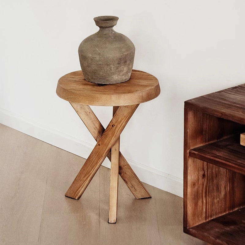 Antique cross leg side table