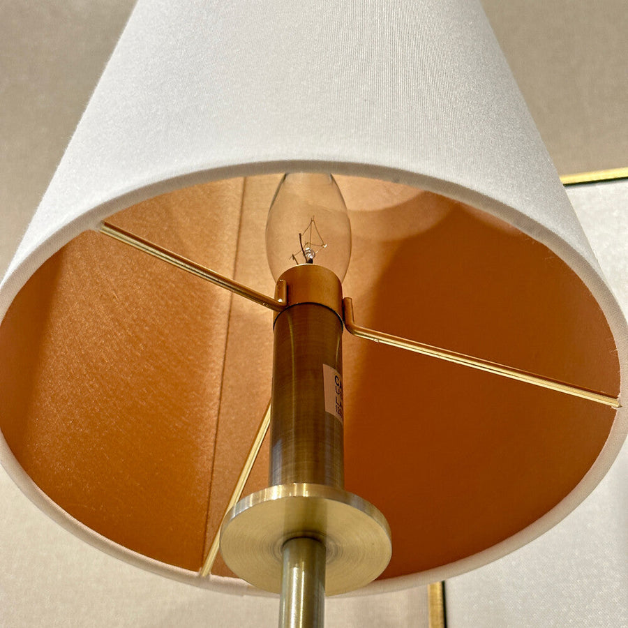 Modern Plated Brass Marble Table Lamp