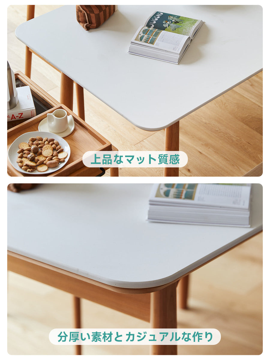 Luxury ceramic rounded corner dining table