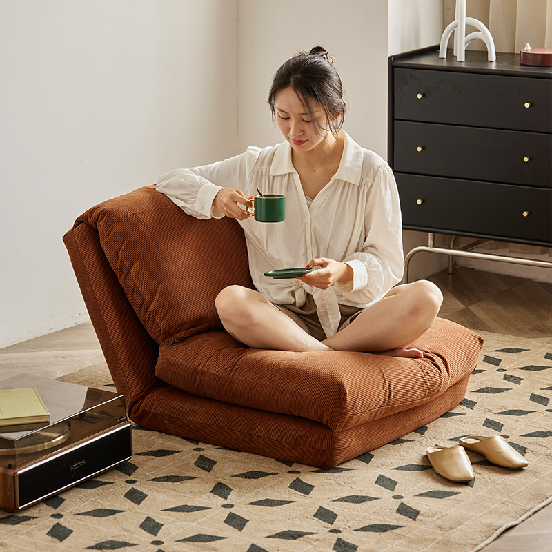Corduroy folding sofa bed