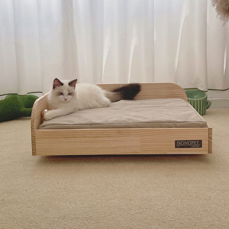 Wooden Cat Bed