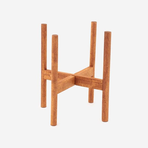 Wood stand with round legs