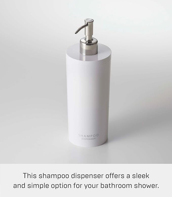 tower 2-way dispenser round shampoo white